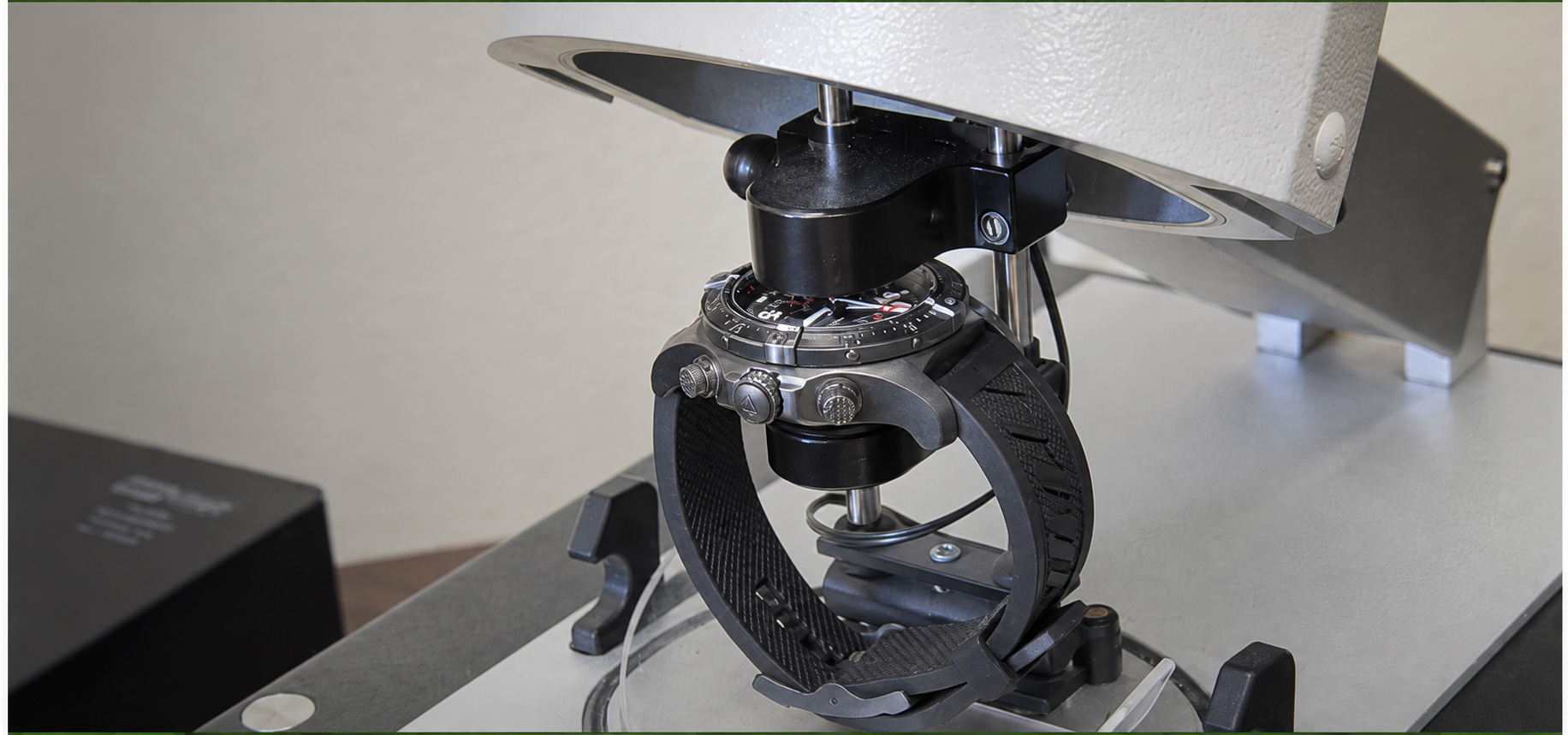 Precision watch testing equipment